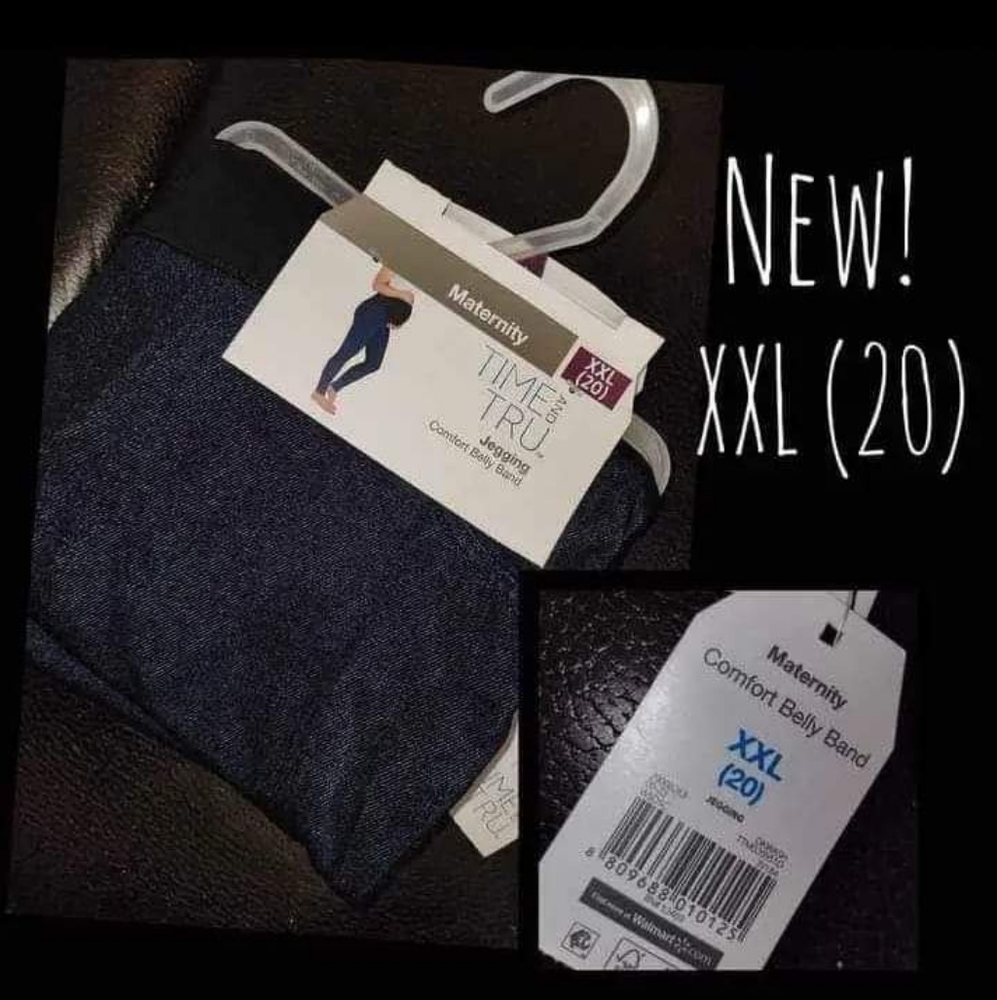 New! Women's Maternity XXL (20) Jean Color Jeggings